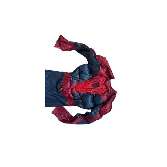 Youth Marvel Deluxe Muscle Amazing Spiderman 2 Costume  - Sz M 7/8 - Picture 2 of 3